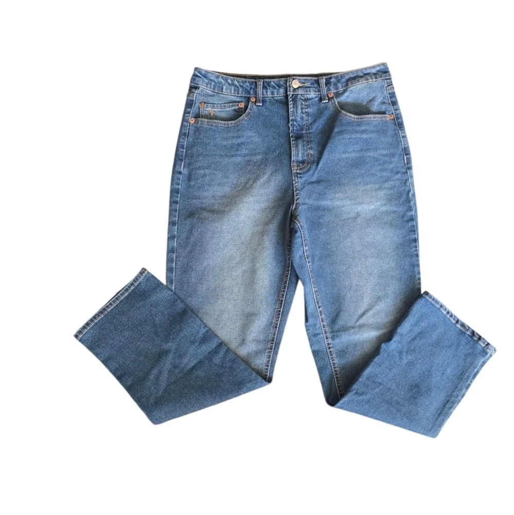 Frye Classic Blue Denim Jeans High Rise Straight Leg 10